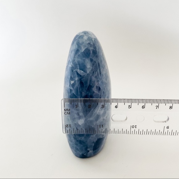 Blue Calcite Free Form Mineral Decor - Picture 14 of 14